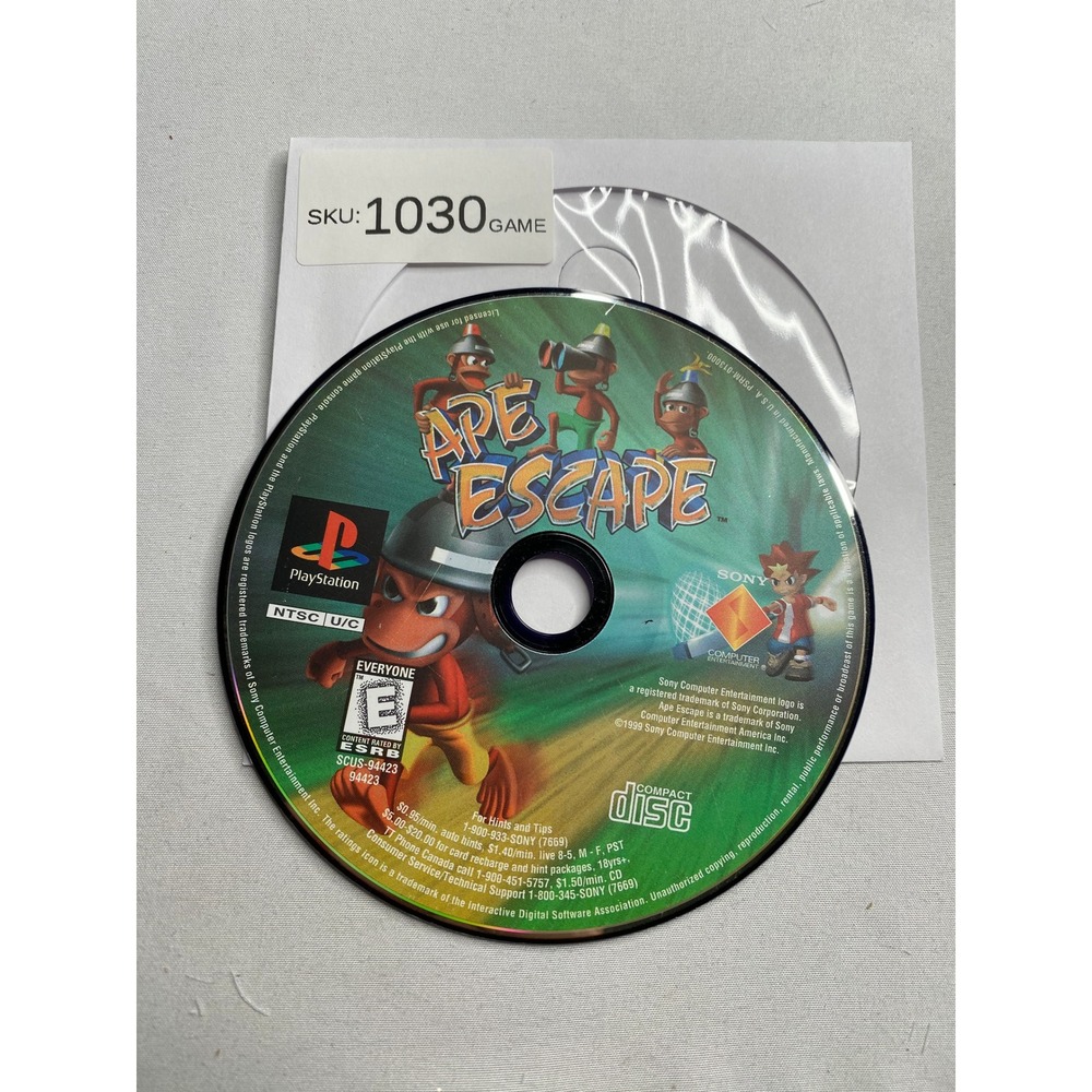 Ape Escape Sony PlayStation 1